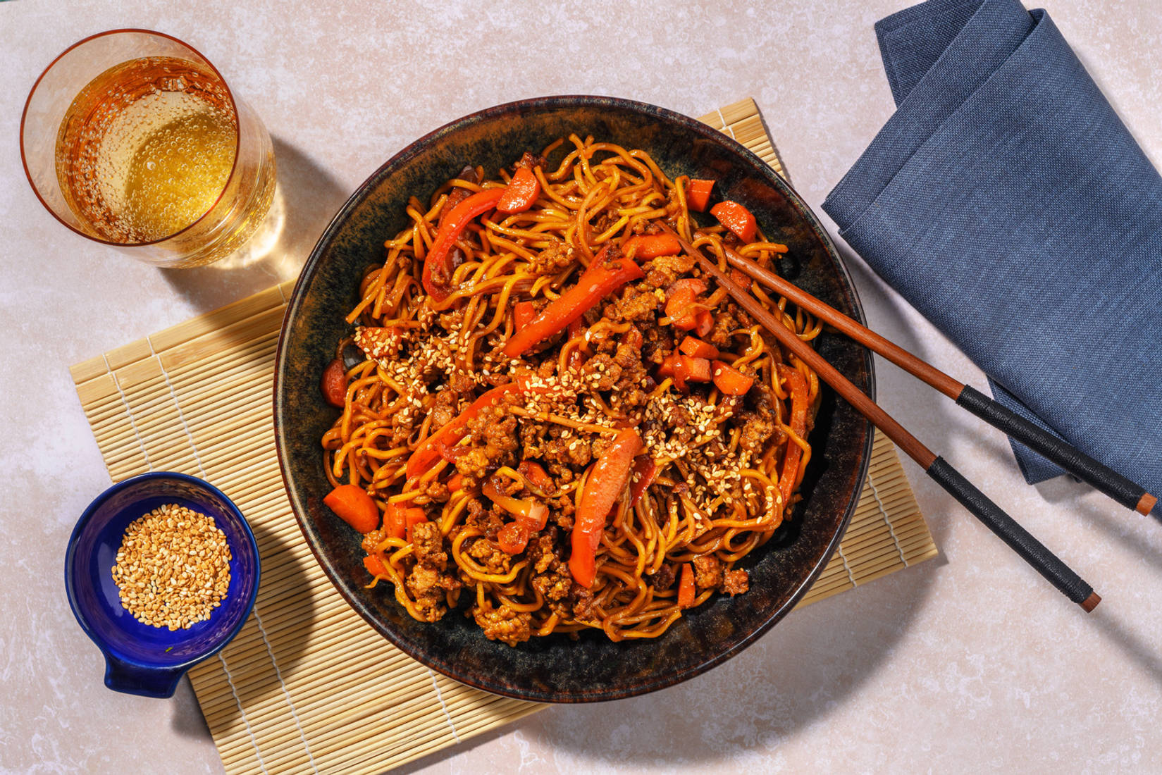 Quick Indonesian Inspired Beef Noodles