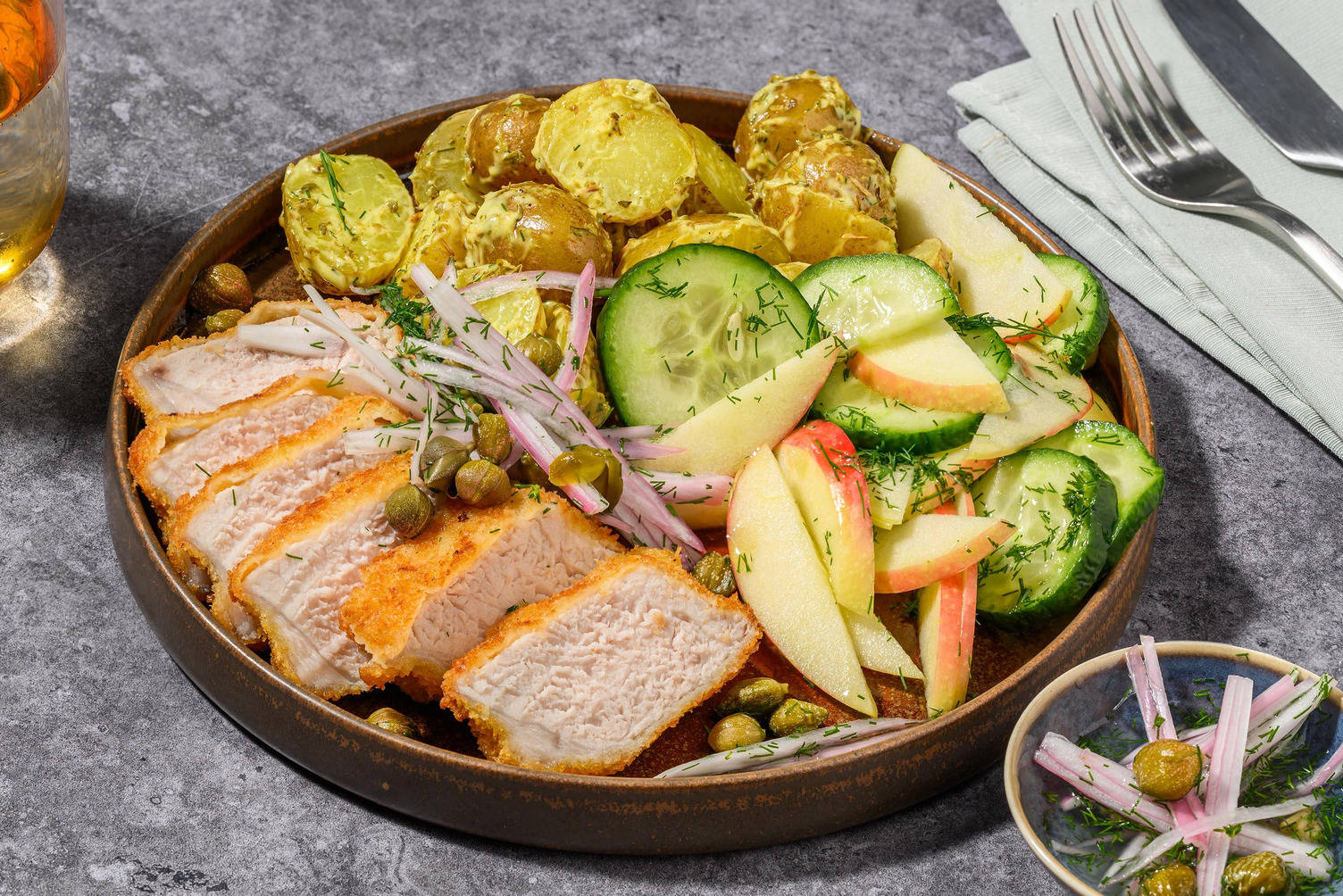 Pankopaneret svineschnitzel