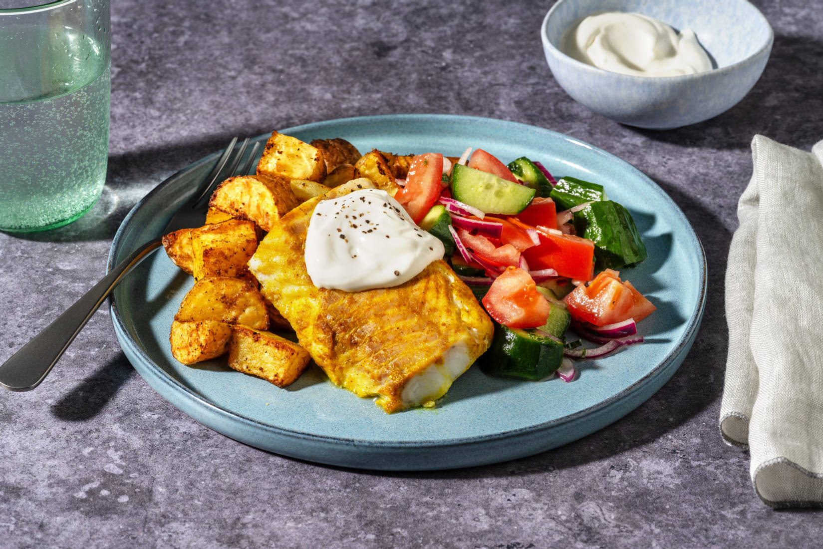 Indisk krydret torsk