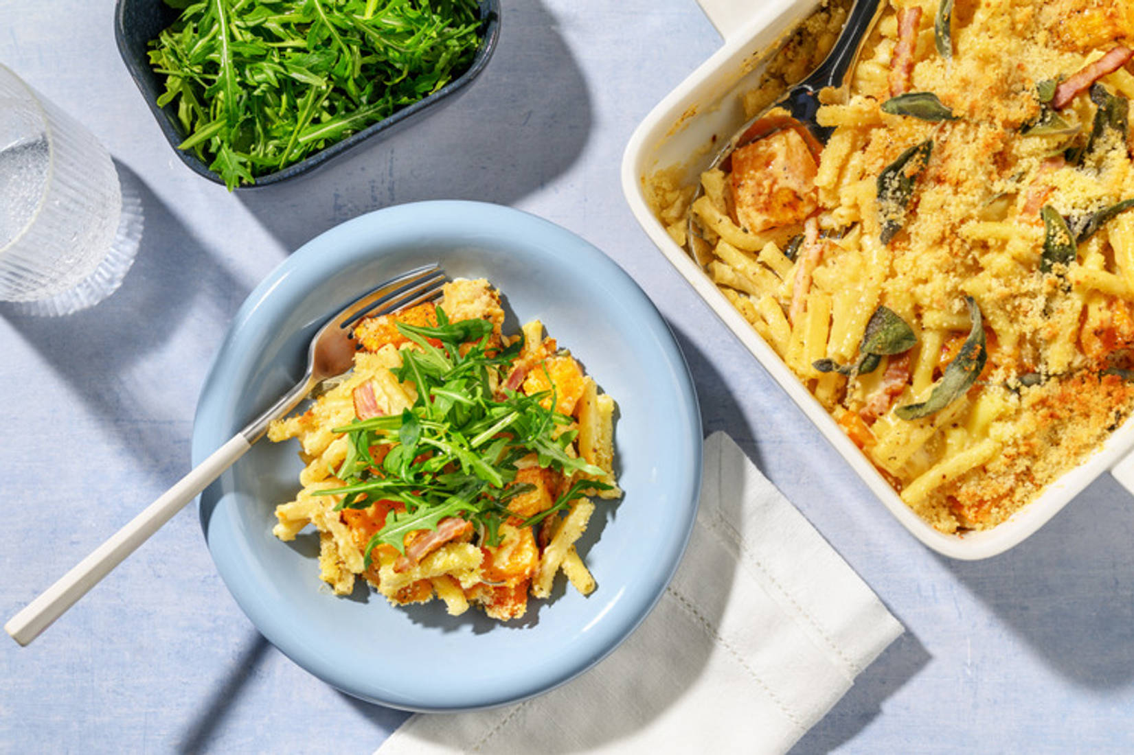 Cosy Bacon and Butternut Mac and Cheese