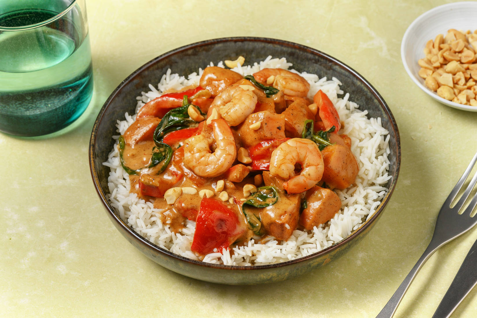 West African Maafe Inspired Peanut and Prawn Stew