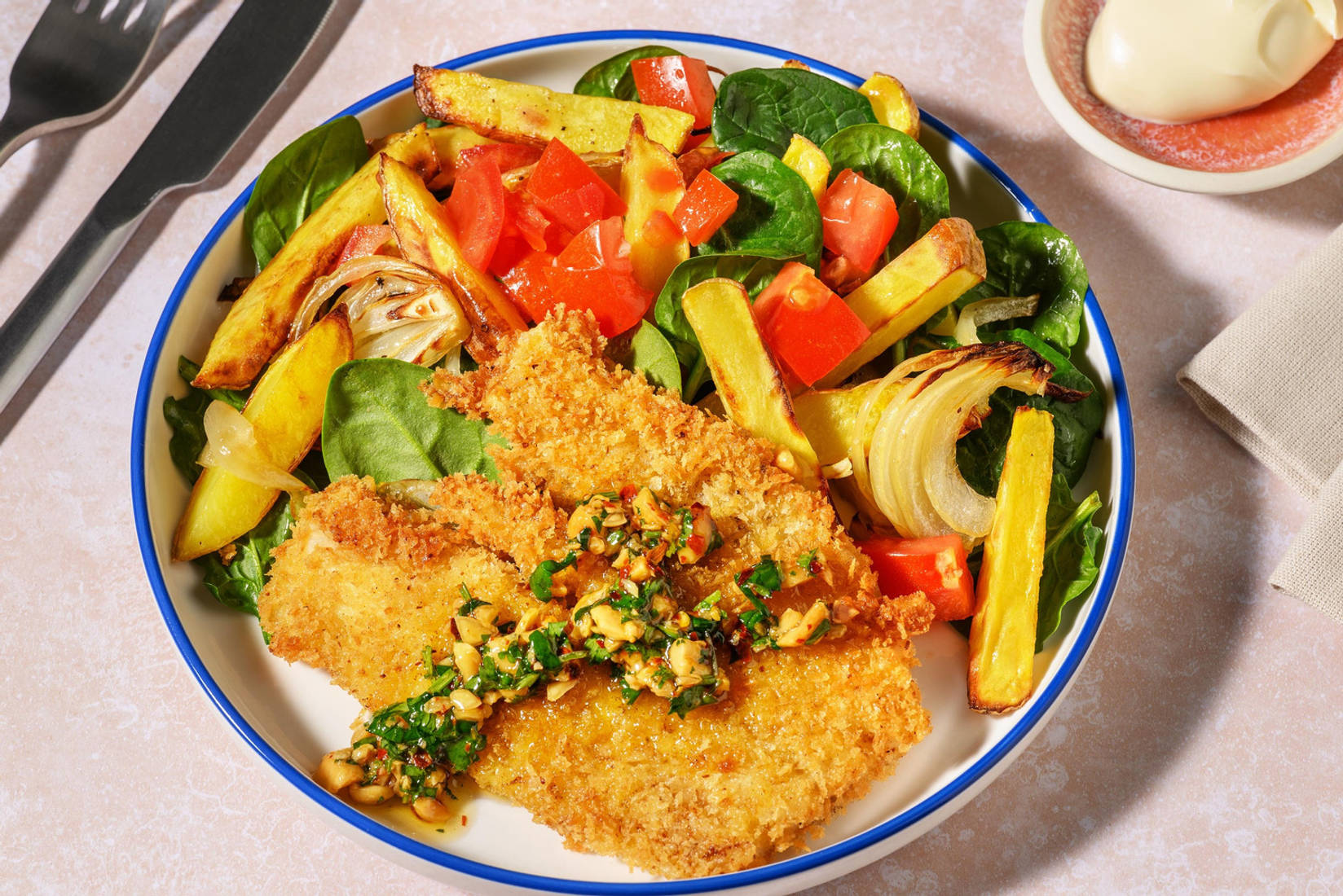 Meksikanskinspirert fish and chips