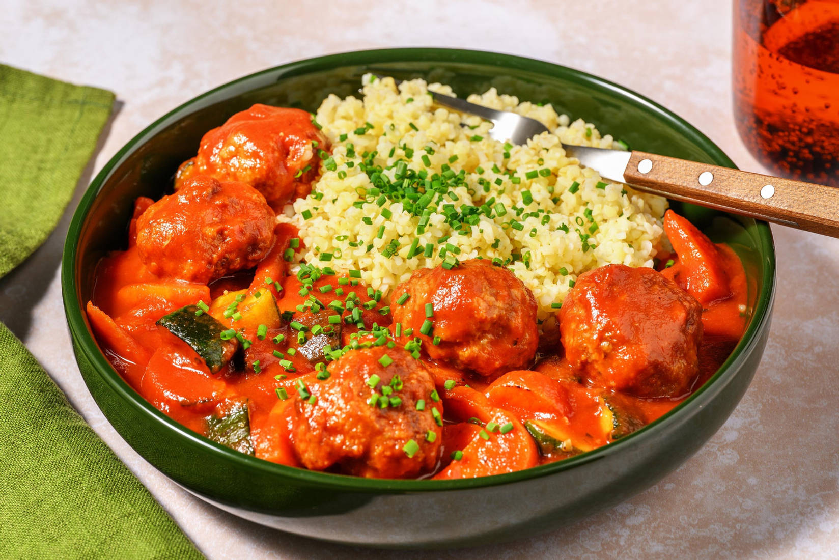 Chermoula Spiced Beef Meatballs