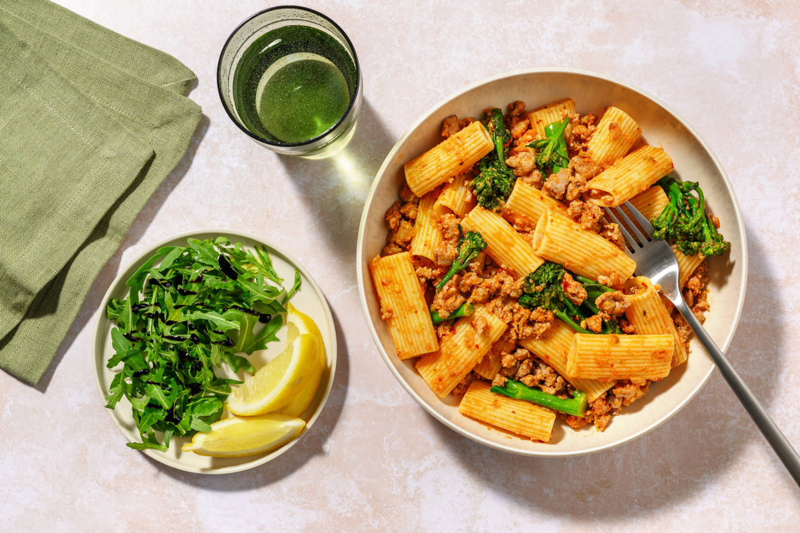 Puglian Inspired Sausage and Broccoli Rigatoni