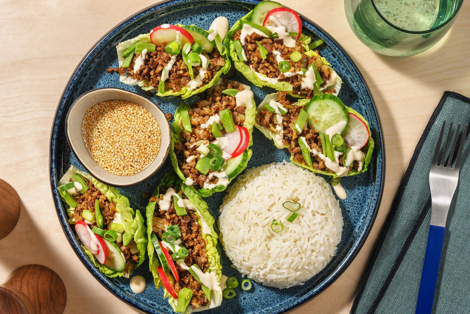 Vietnamesiske salatwraps med vegetardeig