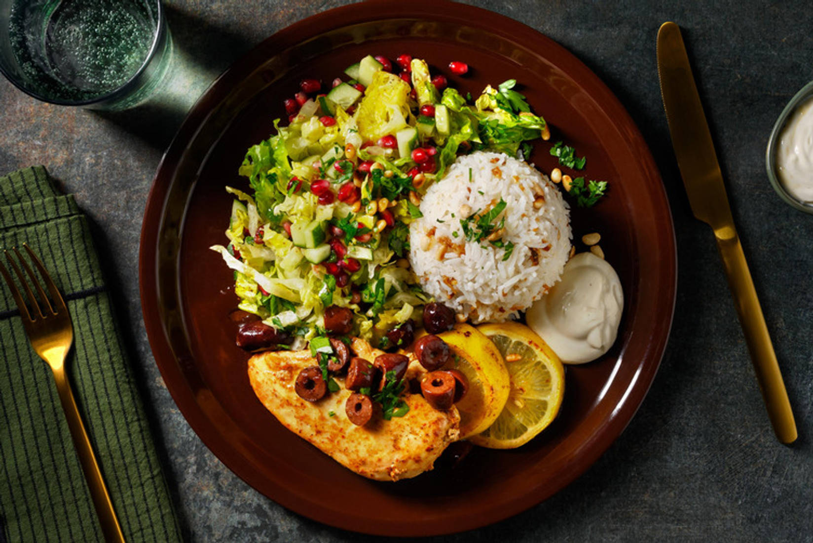 Libanesisk citrus - och vitlökskyckling