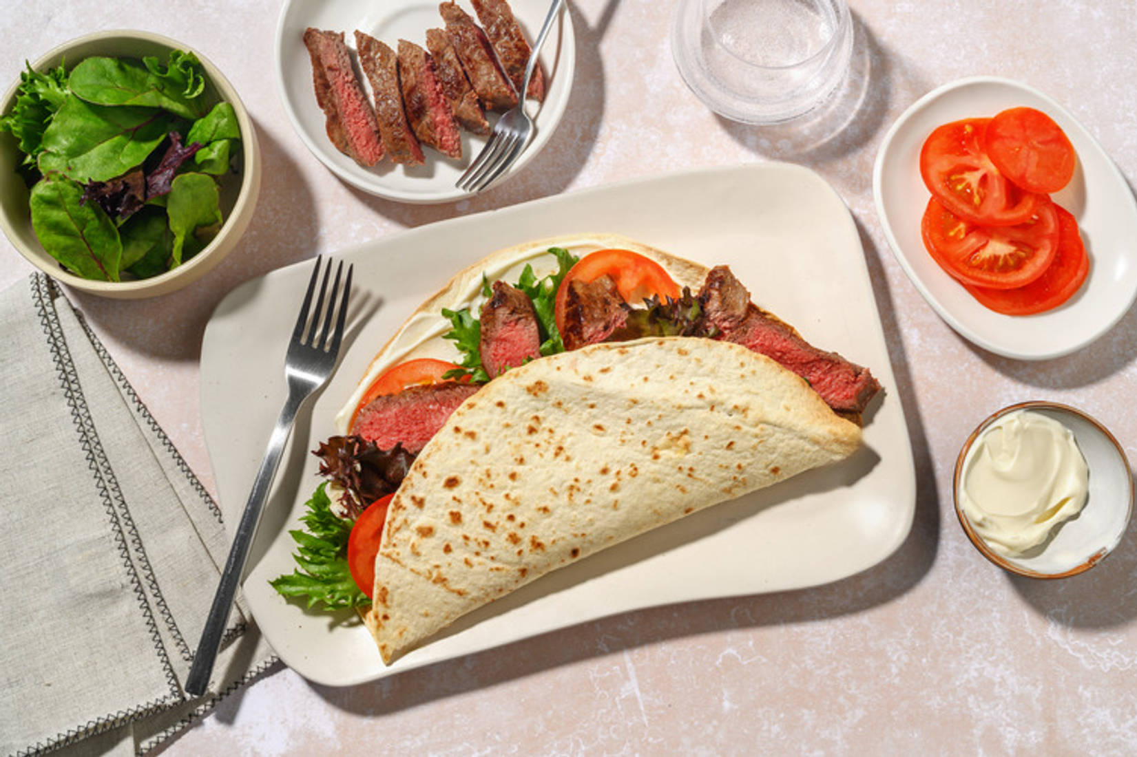 Bella Romagna - piadina Igp e fettine di scamone