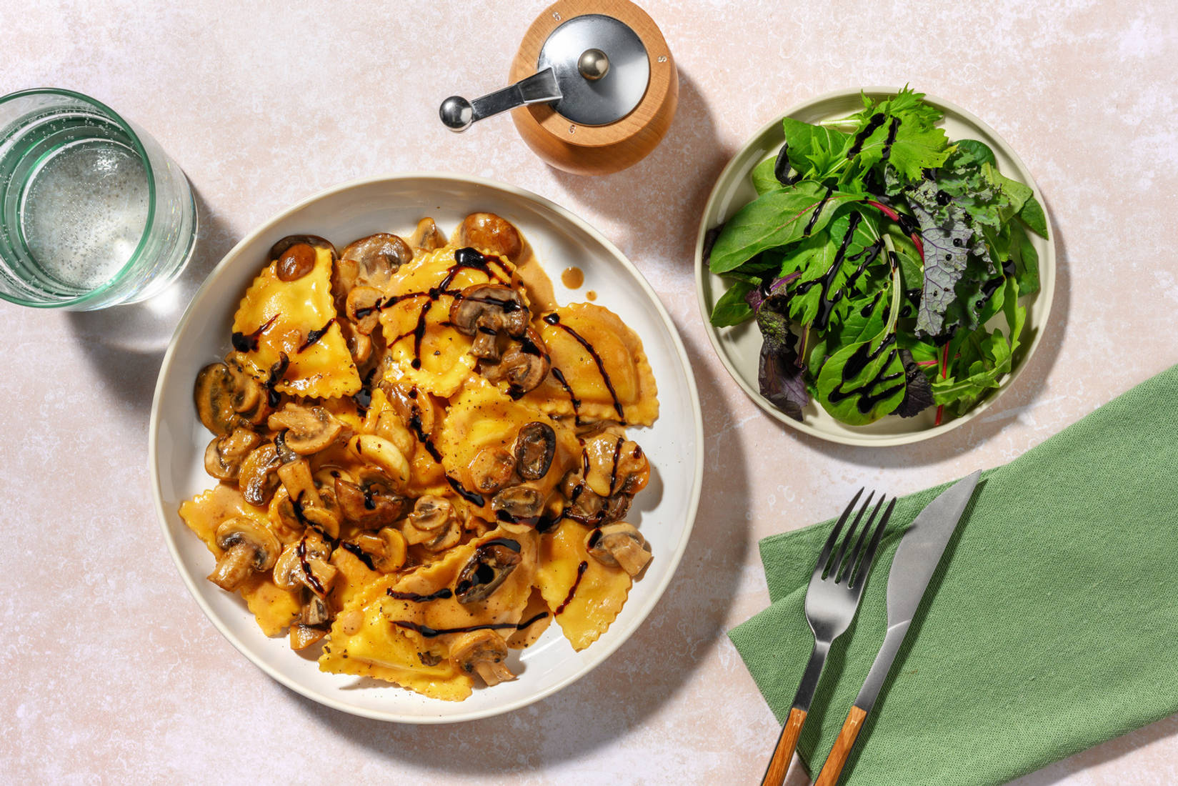 Parma Ham and Parmesan Filled Pasta