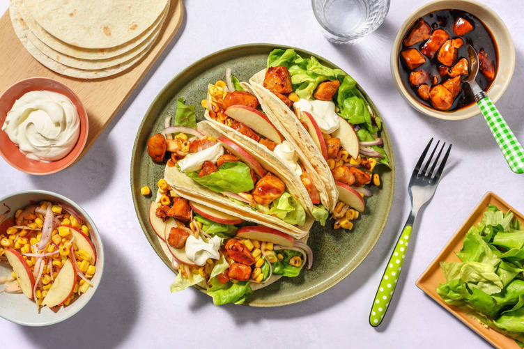 Sweet Soy Prawn Tacos