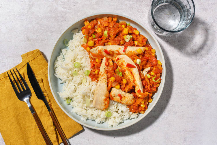 Chicken and Sweetcorn Chilli with Prawns