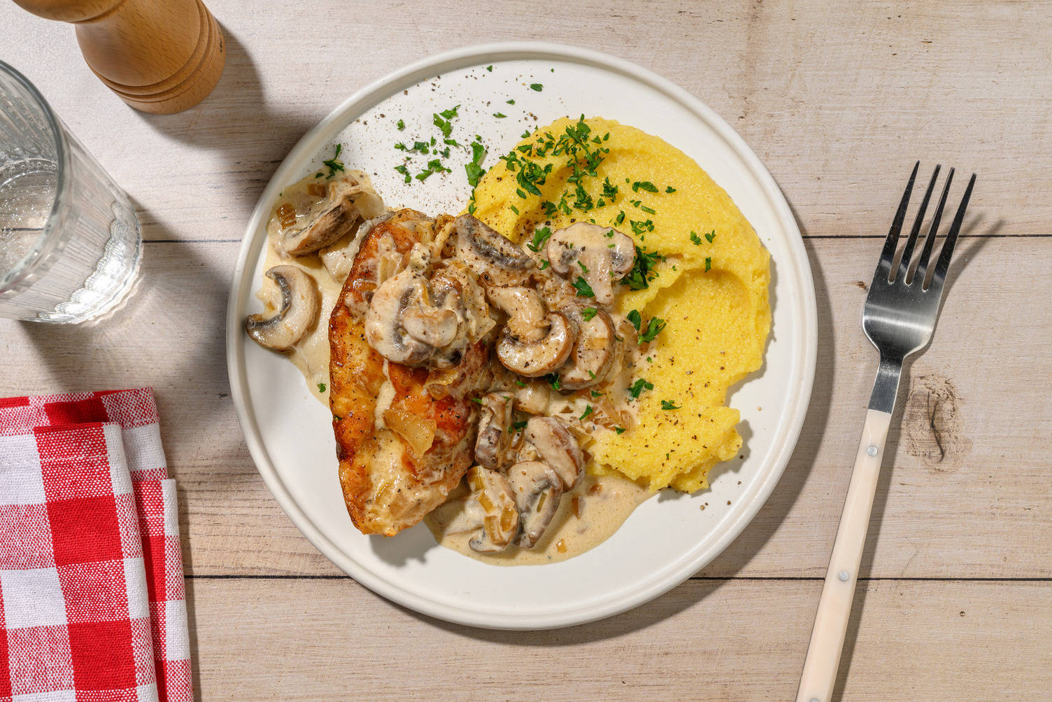 Scaloppine di pollo ai funghi di Nonna Franca