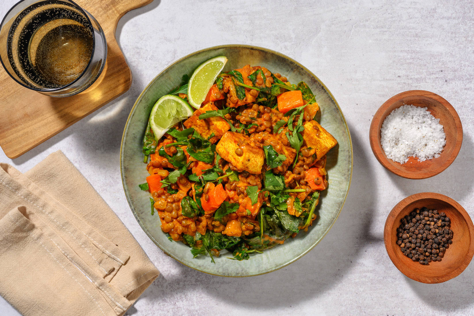 Spinach and Paneer Dahl