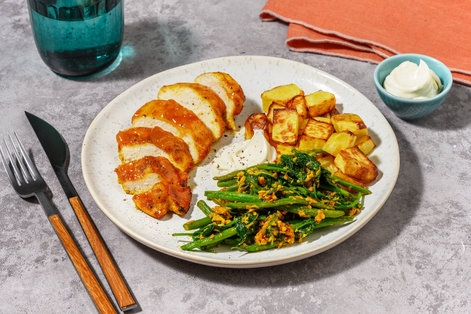 Curried Mango Chutney Glazed Chicken Breast