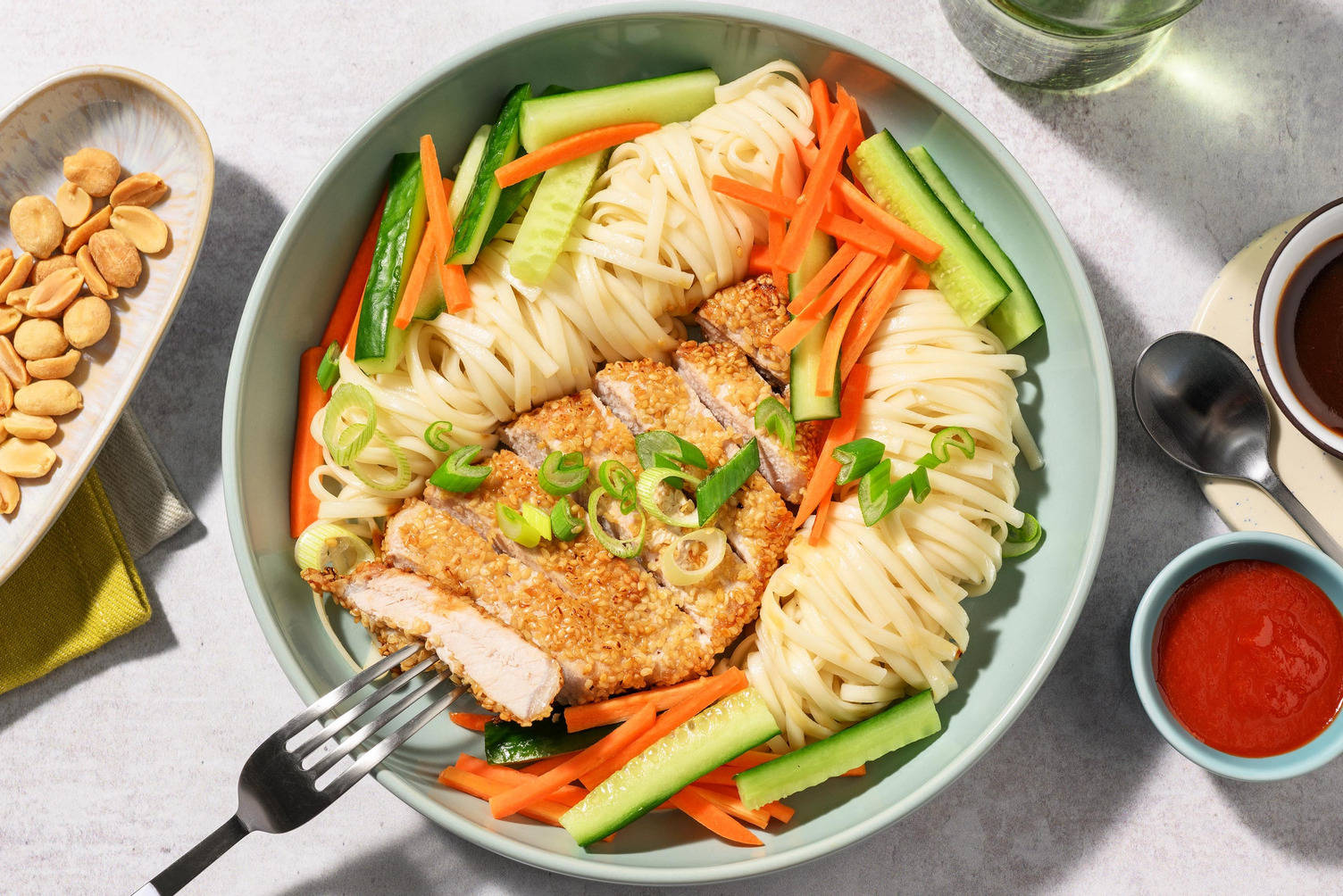 Sesamfläsk och nudlar | Gör din egen