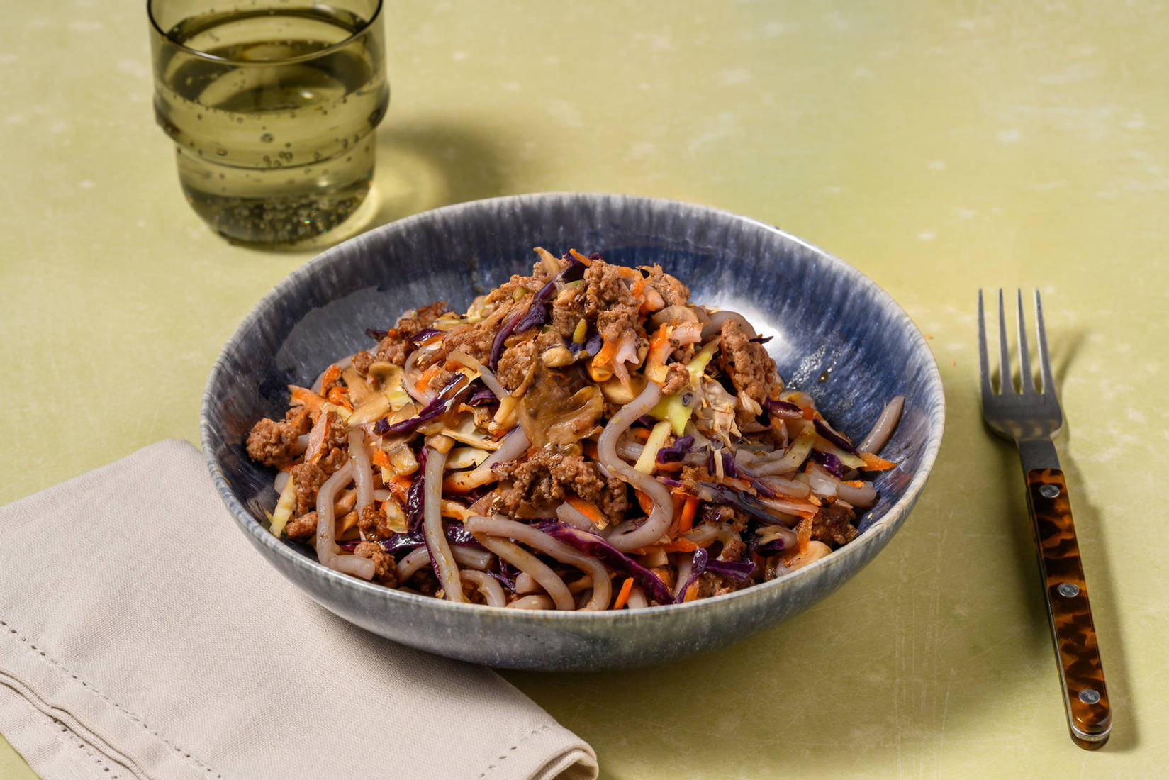 One Pan Spiced Teriyaki Double Beef Udon