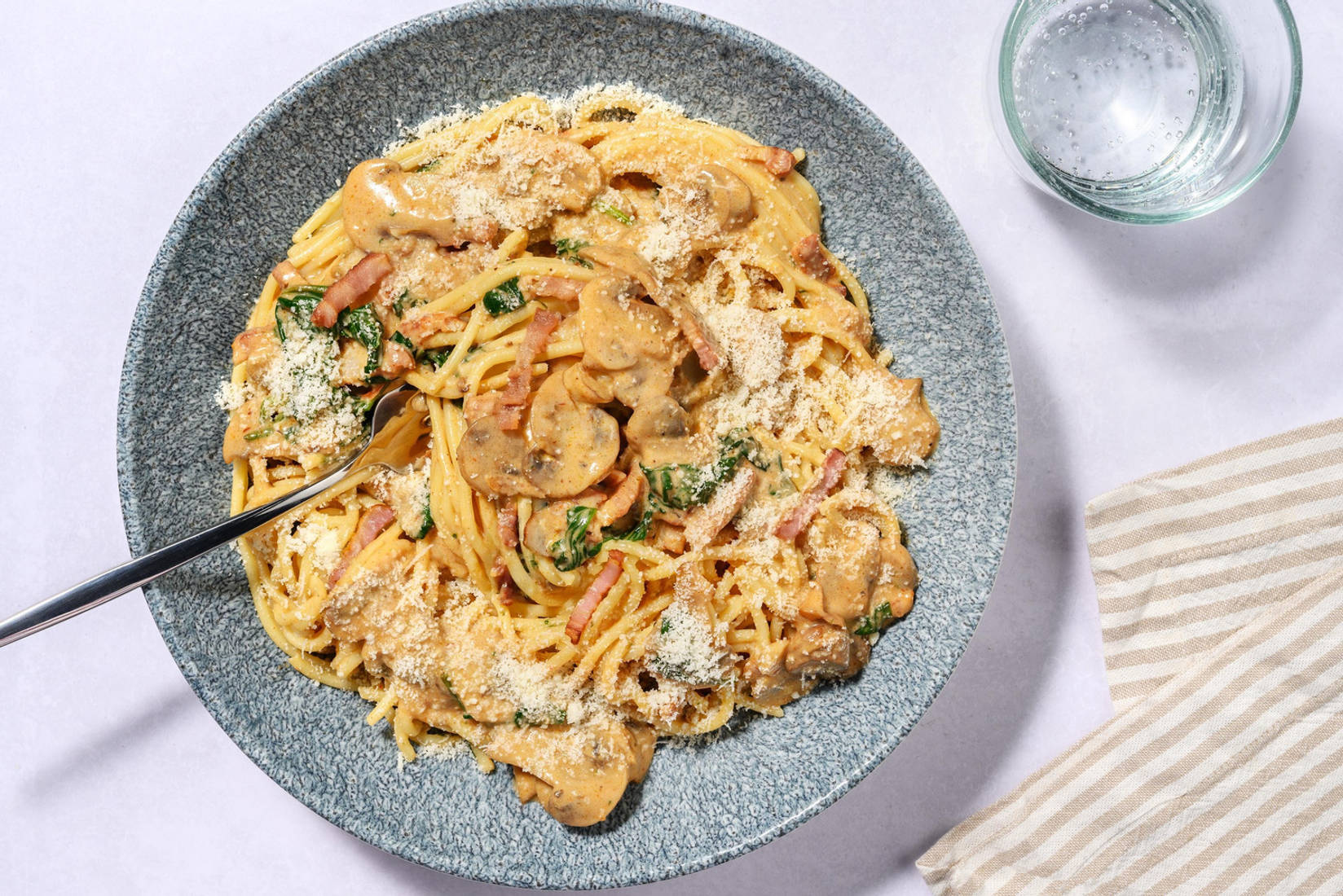 Easy Peasy Smoky Double Bacon Spaghetti