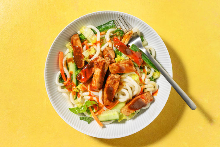 Teriyakiglaserad fläskkotlett