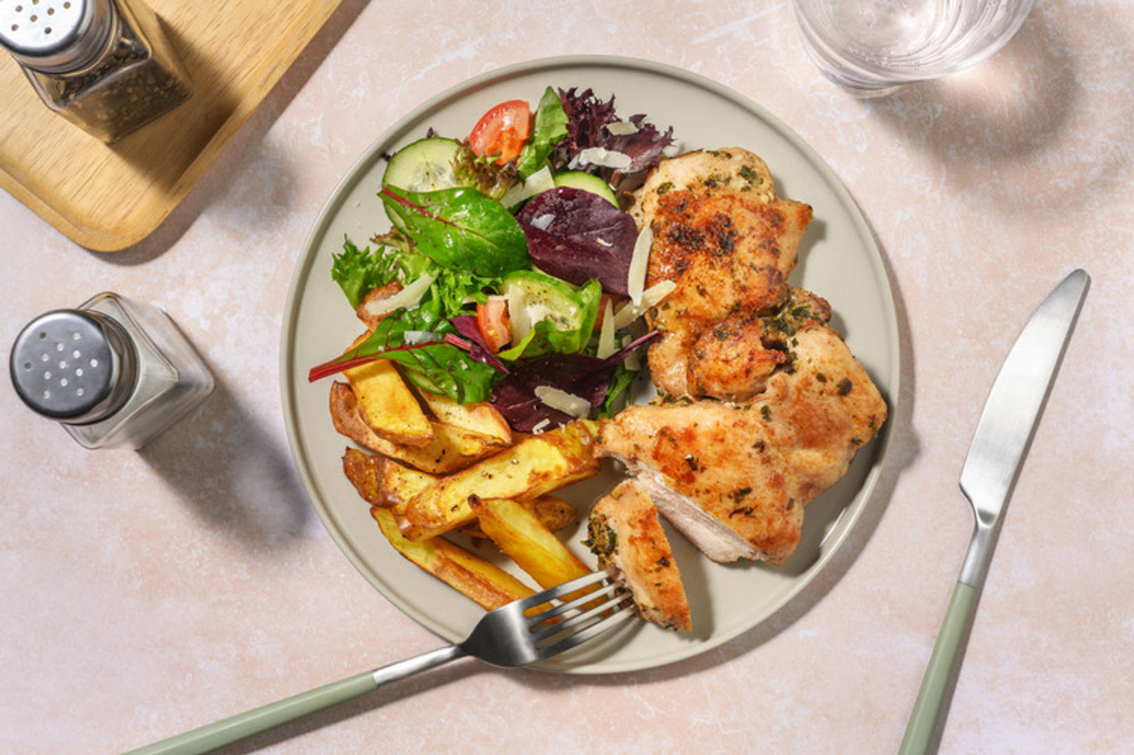 Pre-Marinated Chicken, Bacon & Golden Fries