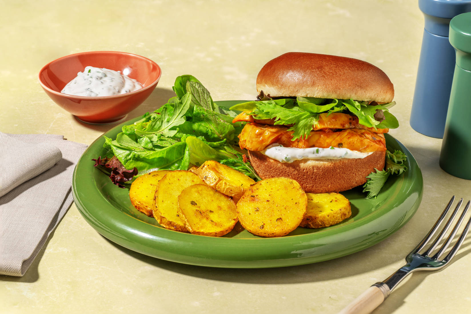 BBQ Chicken Thighs Sandwiches