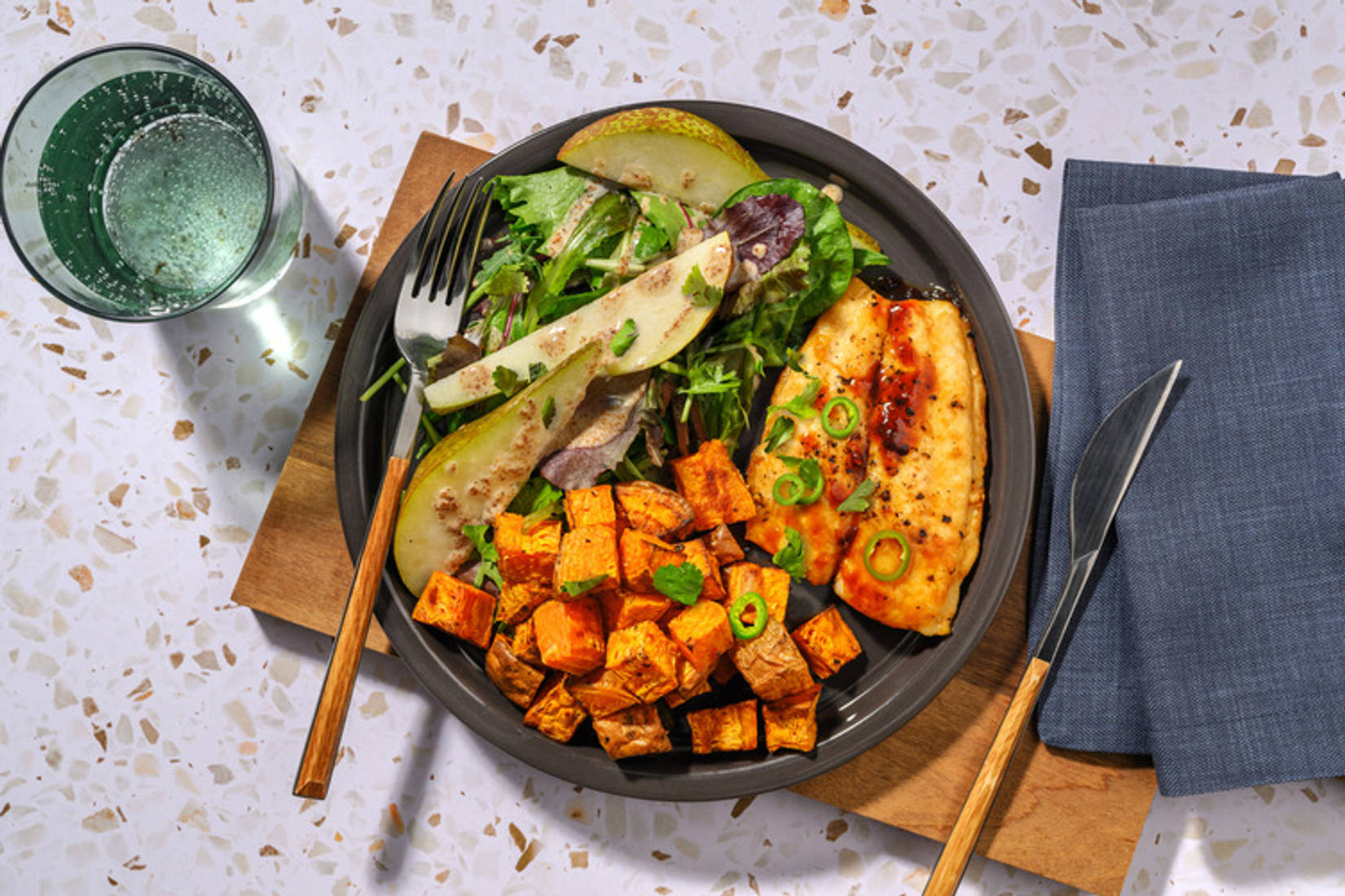 Double Soy-Ginger John Dory & Roasted Kūmara