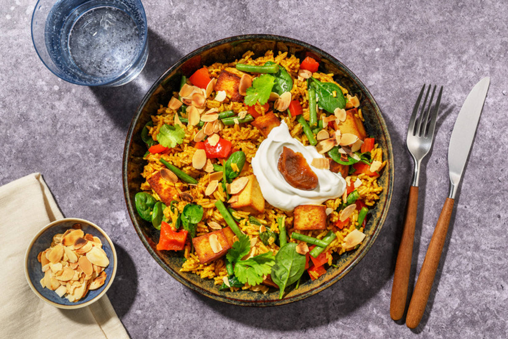 One-Pot Indian Tofu & Veggie Biryani