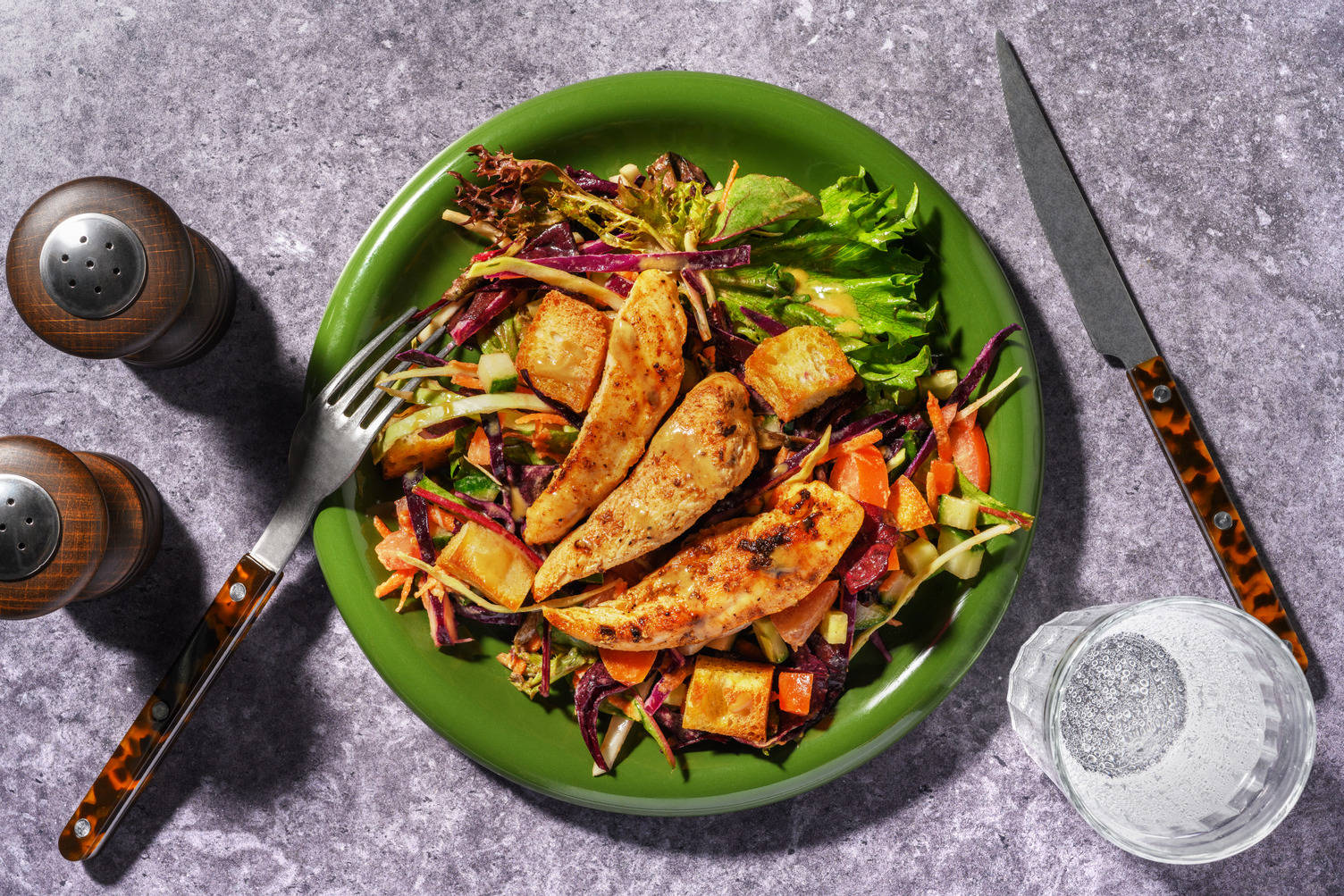 Quick Double Savoury Chicken & Deluxe Crouton Salad