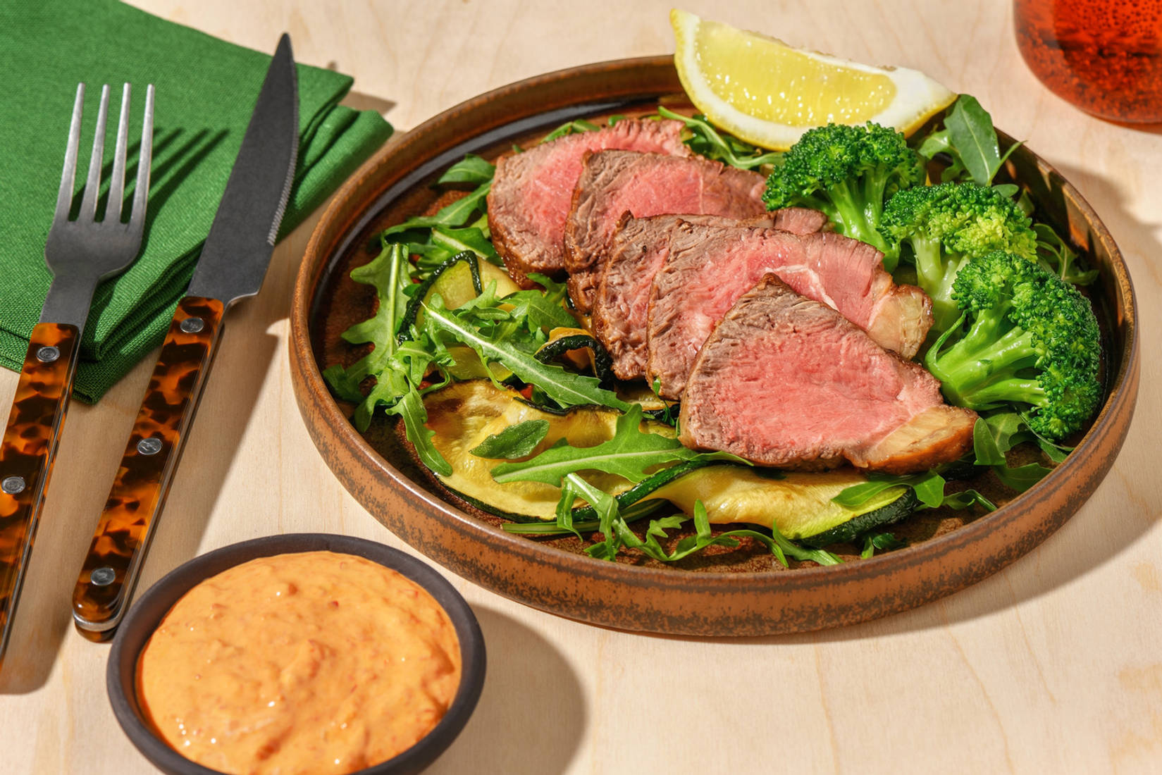 Seared Beef Rump & Charred Courgette