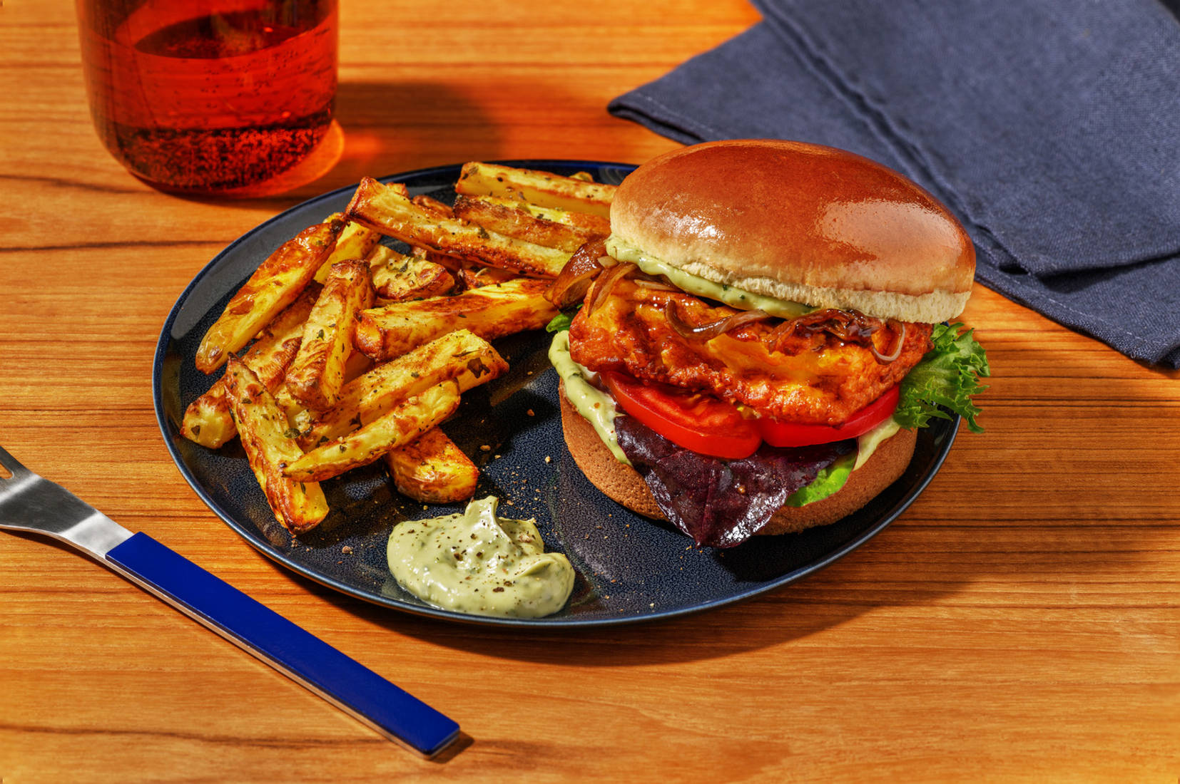 Double Haloumi & Caramelised Onion Burger