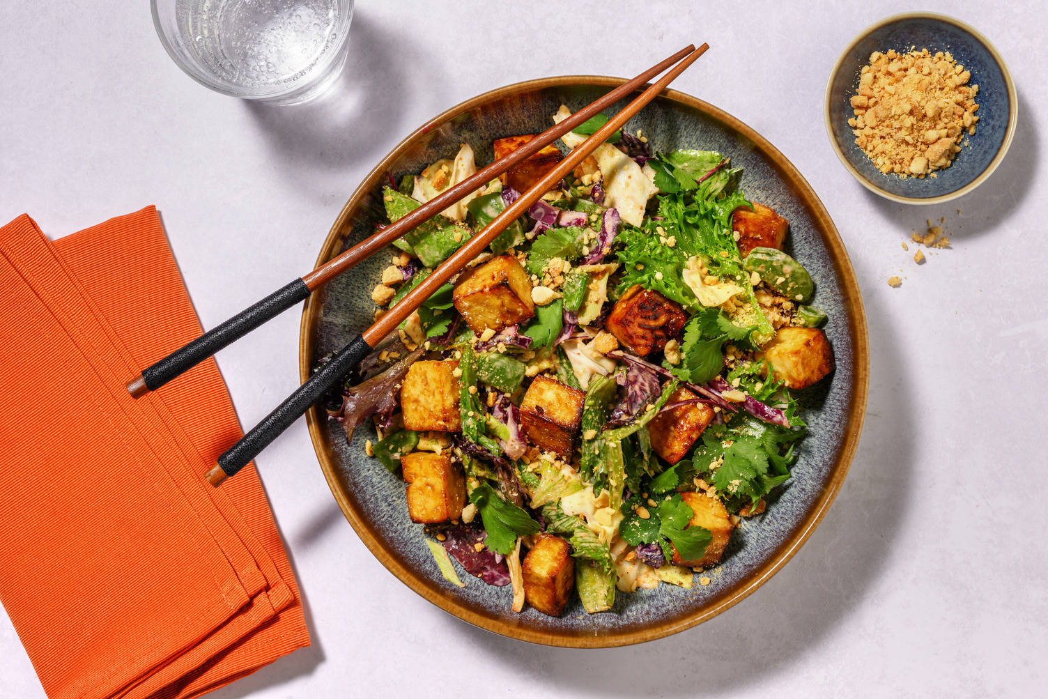 Sticky Prawns & Sesame Sriracha Slaw