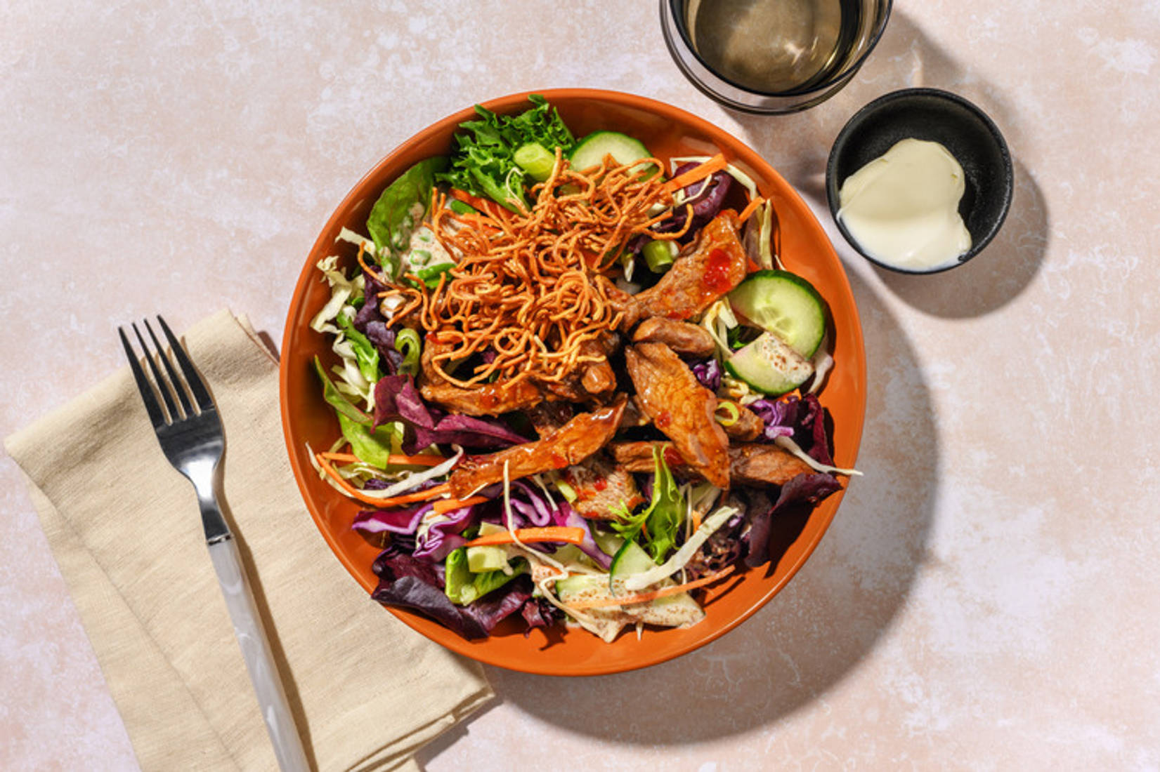 Speedy Sweet Chilli Pork & Salad