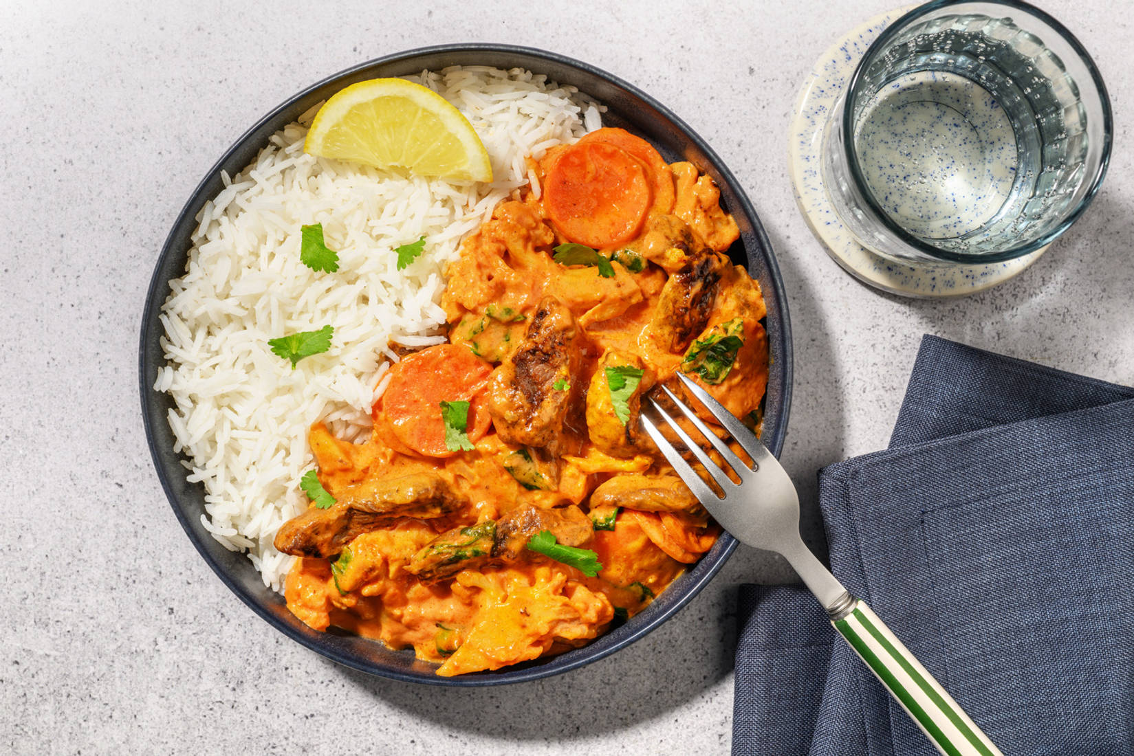 Shortcut Spiced Double Beef & Cauliflower Curry