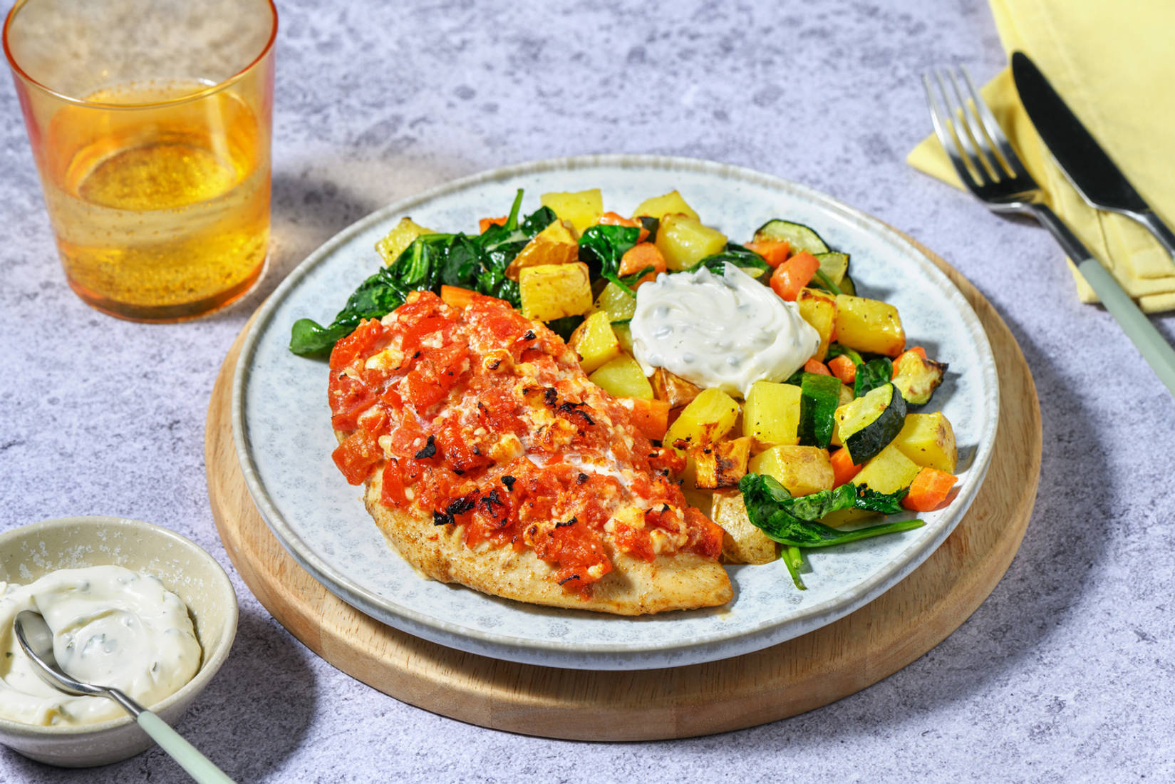 Double Fetta & Semi-Dried Tomato Stuffed Chicken