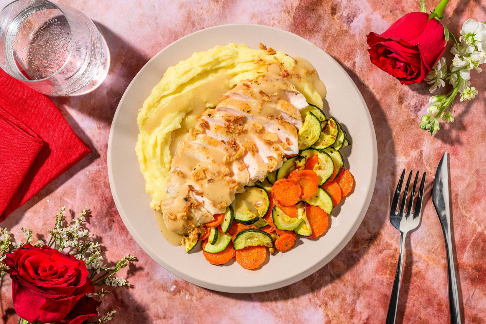 Golden Shallot-Topped Chicken Thighs 