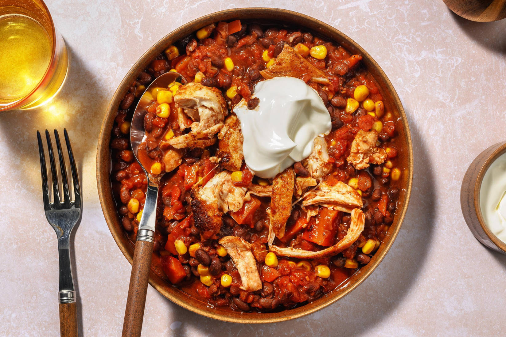One-Pot Chicken Breast-and-Corn Chili