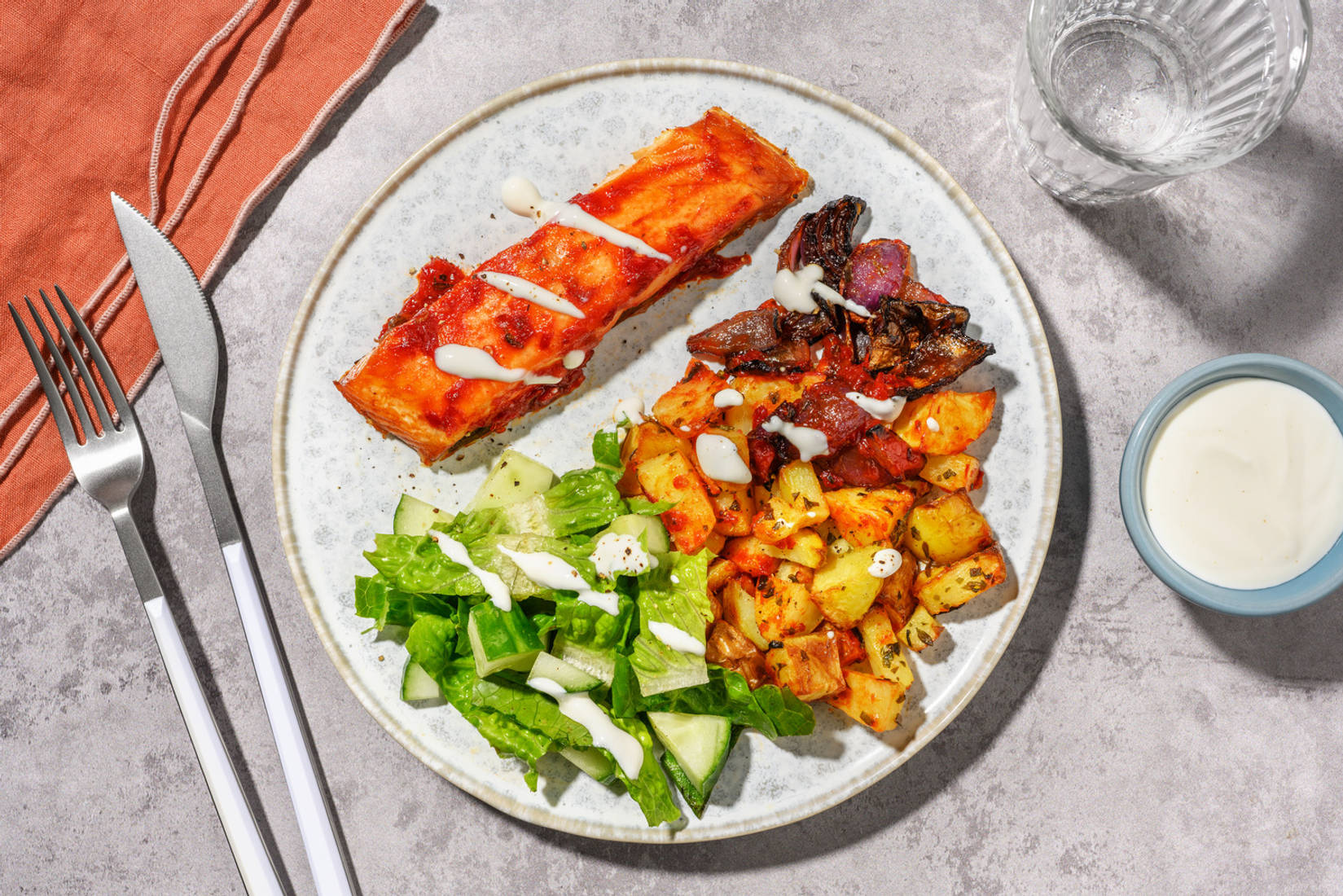 Chilli Glazed Salmon and Sticky Veg