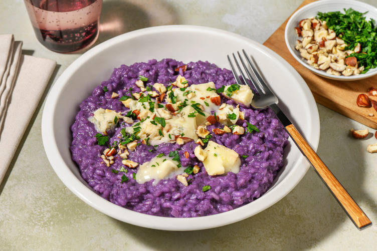 Risotto dello chef al cavolo rosso e Gorgonzola Dop