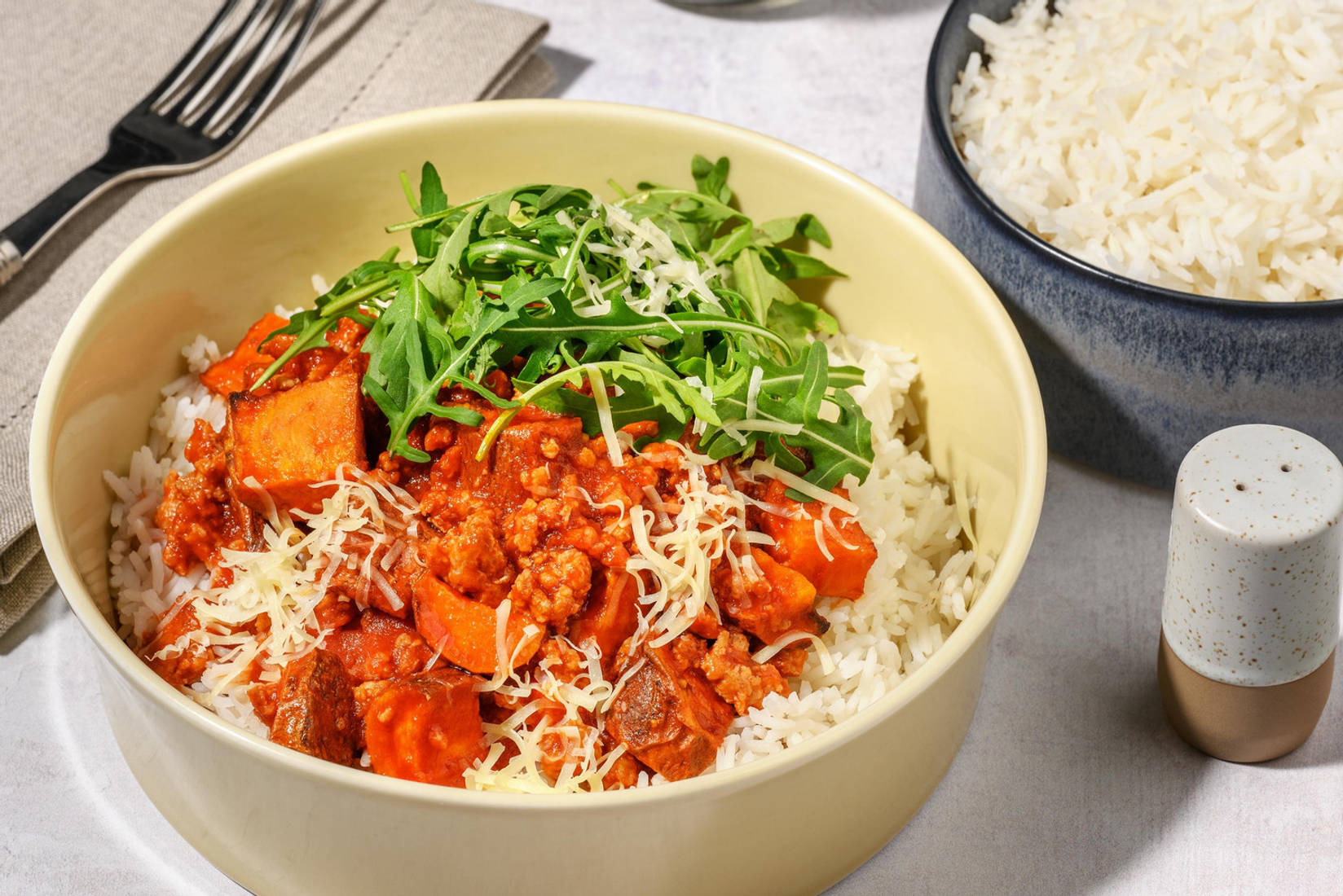 Quick Spicy Beef on Rice