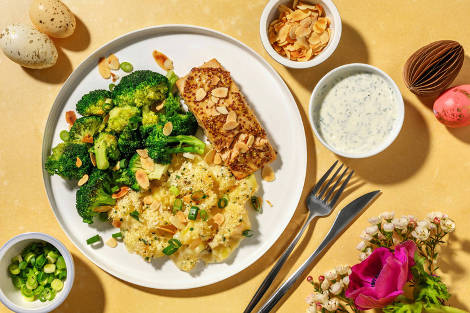 Veganes Filet nach Lachs-Art mit Senf-Marinade 