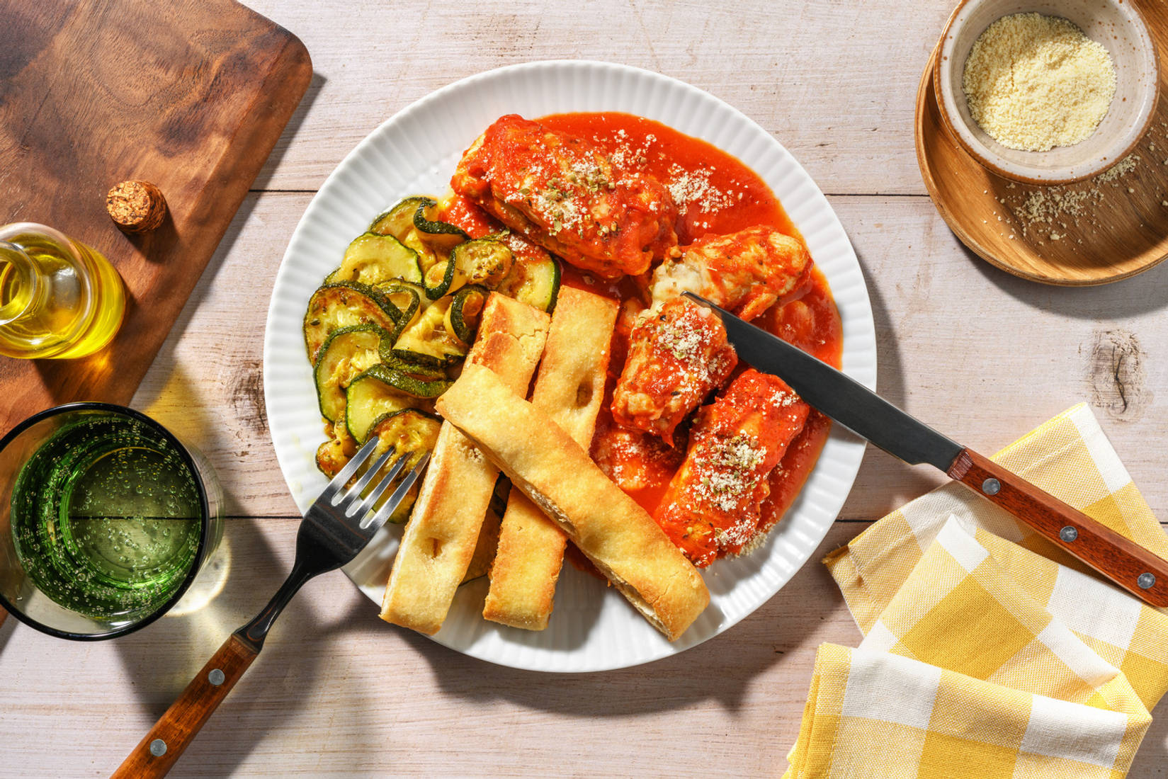 'Braciole' di pollo al sugo di pomodoro