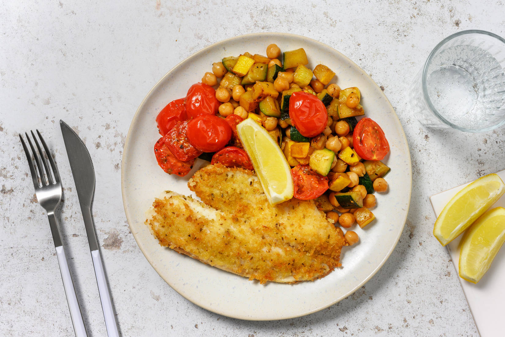 Filetto di pesce in crosta di panko
