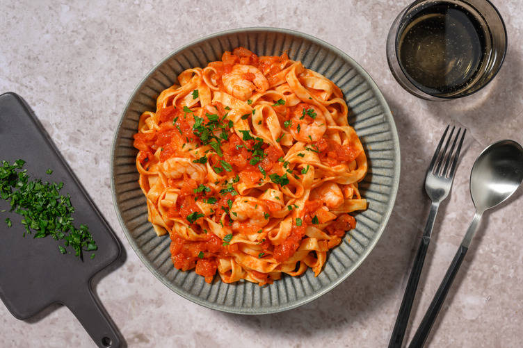 Peri Peri Arrabbiata Double Prawn Tagliatelle