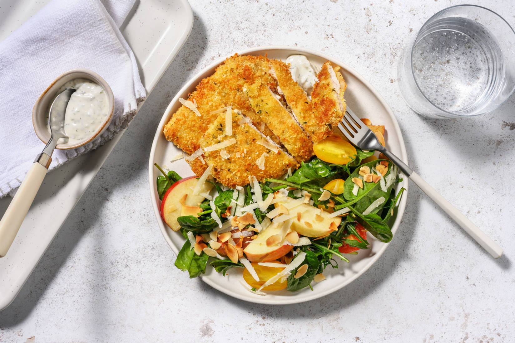 Pork Cotoletta & Garden Salad