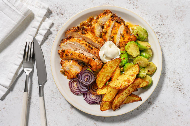 Bistecche di pollo arrosto al rosmarino e paprika