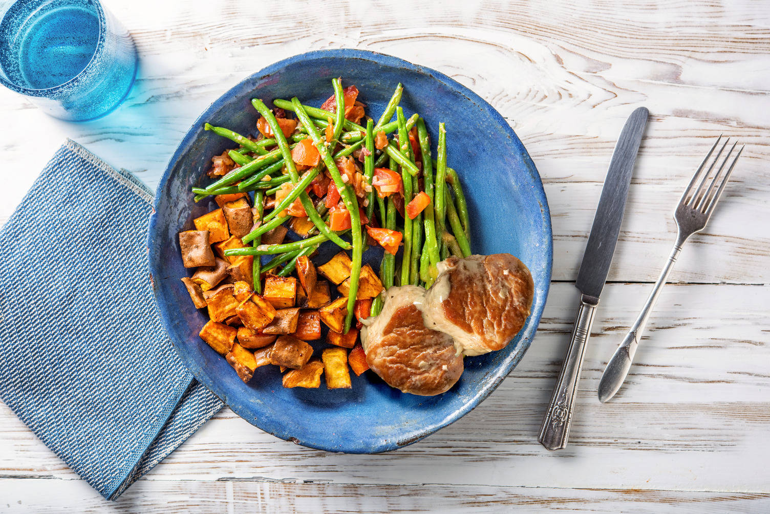 Bio-Schweinefilet mit Honig-Balsamico-Soße