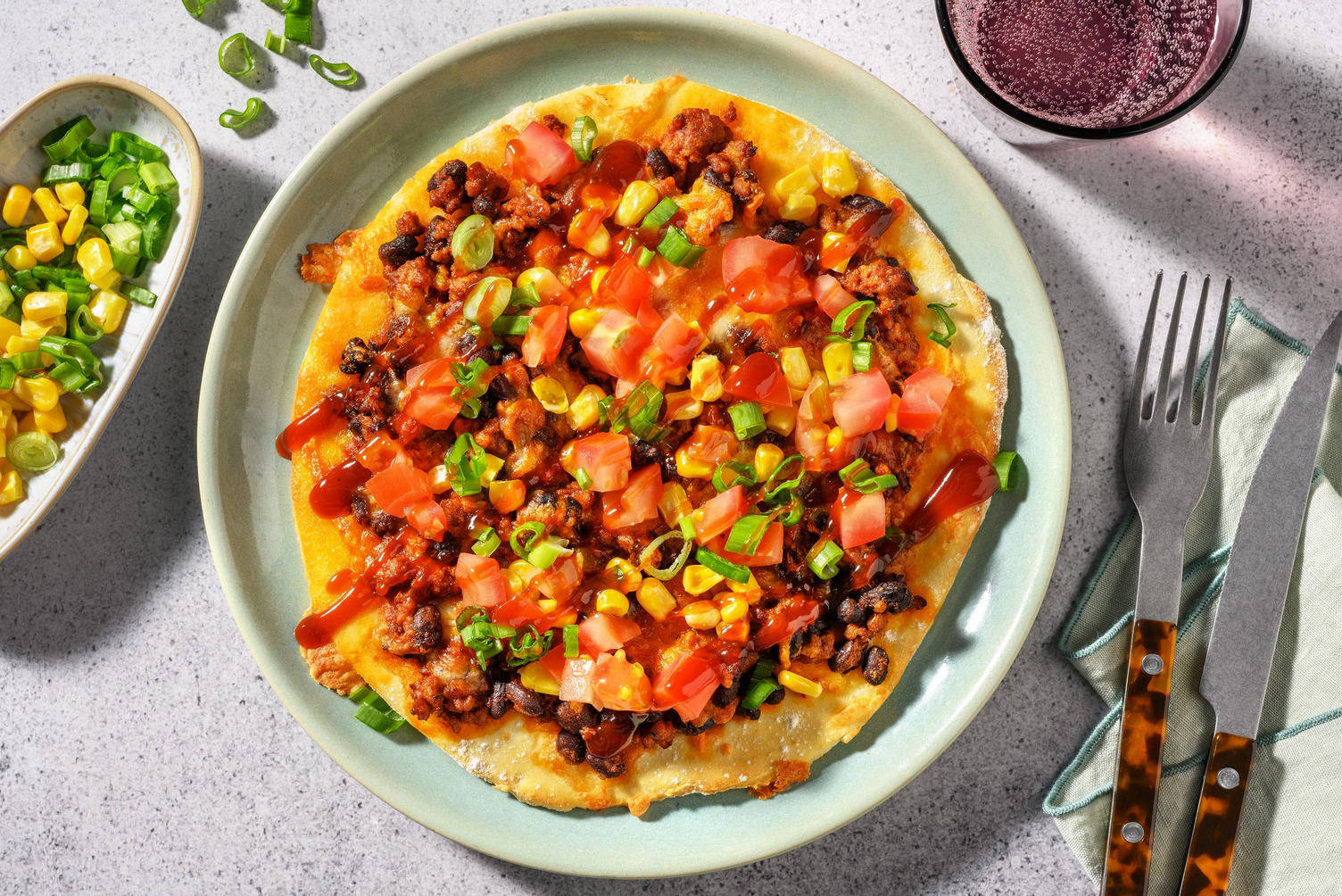 Mexikansk fläskfärspizza | Gör din egen