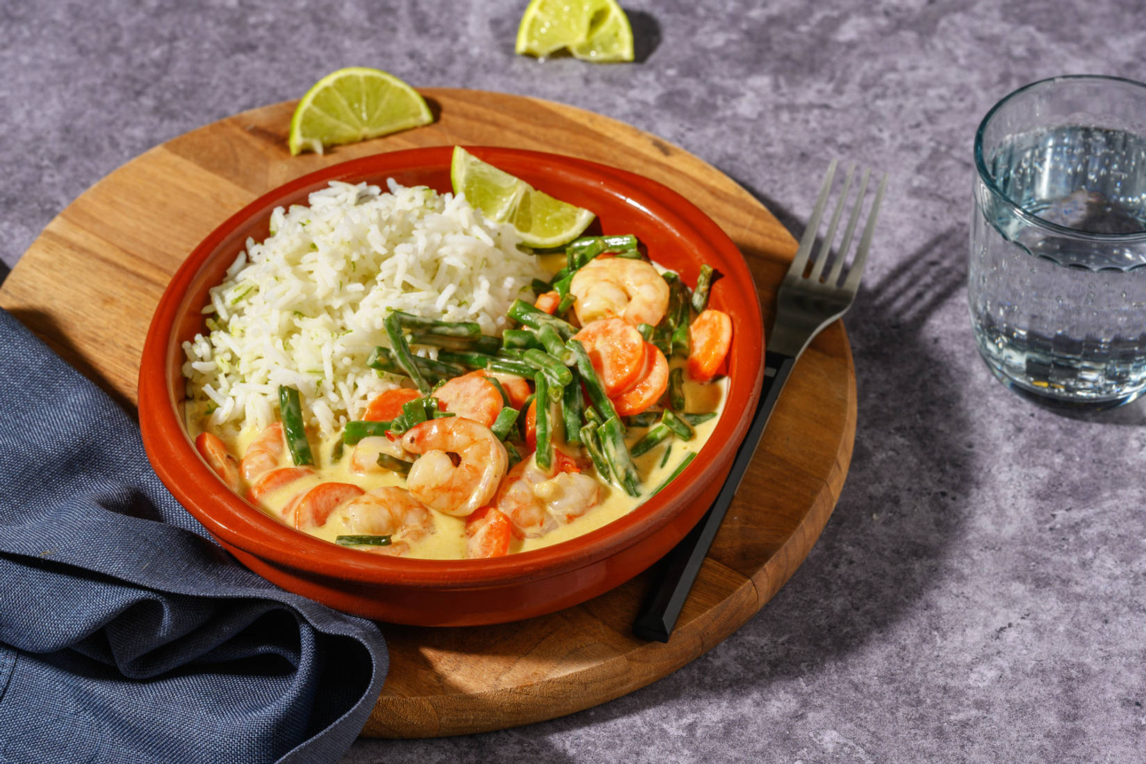 Double Prawn Green Thai Style Curry