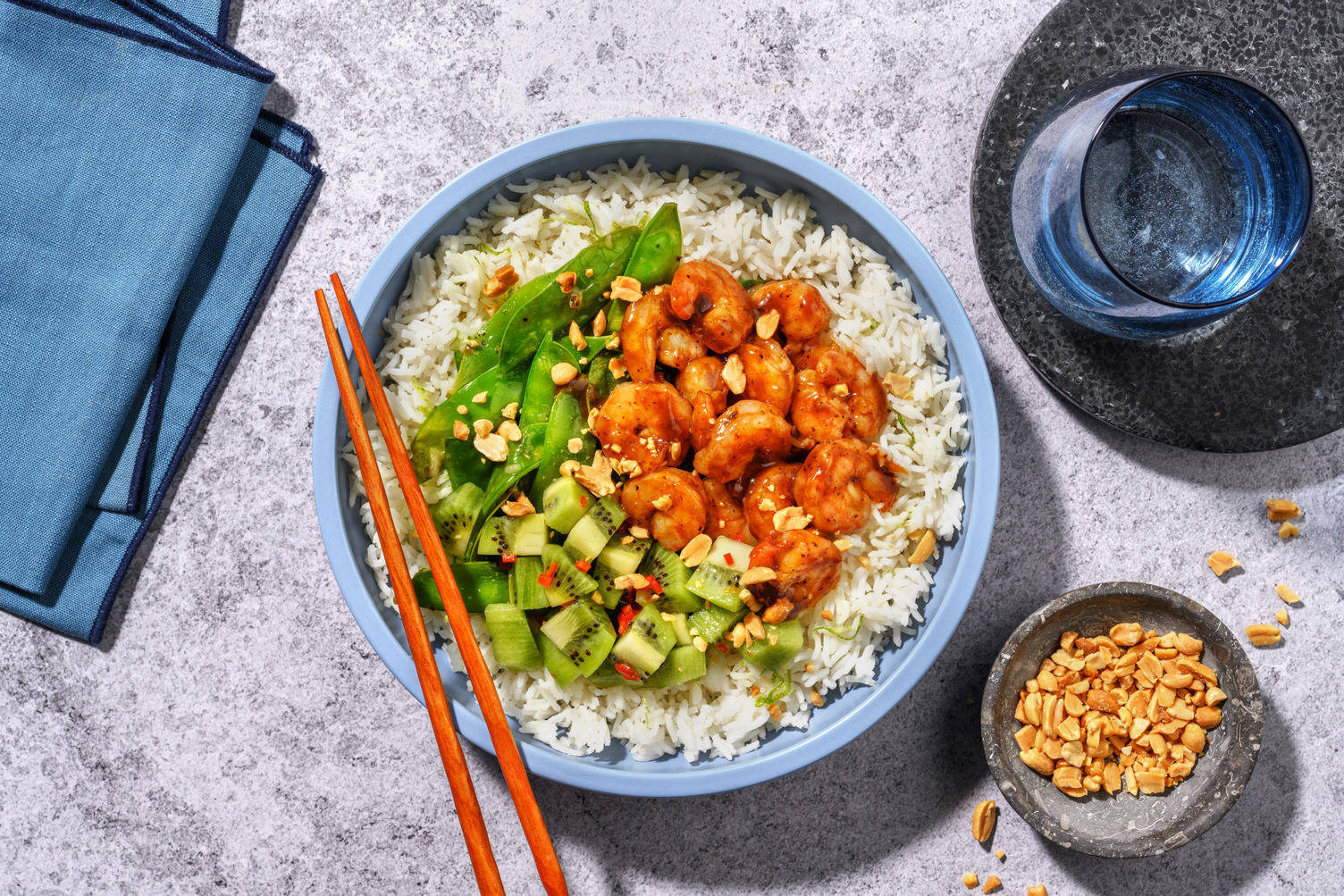 Teriyaki Prawn Poke Style Bowl 