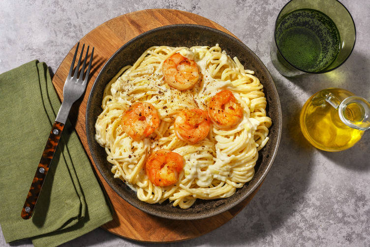 Spaghetti cremosi alle mazzancolle e limone