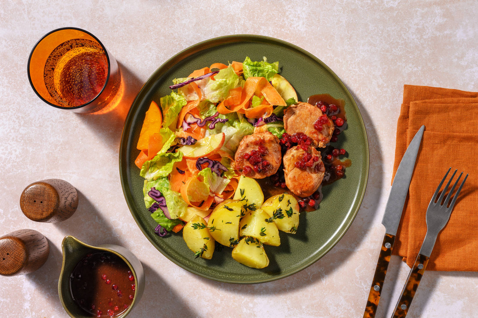 Pandestegte svinemedaljoner