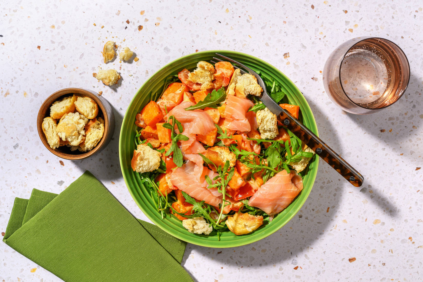 Double Smoked Salmon & Sweet Potato Salad